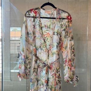 Rococo sand beach cover or kimono